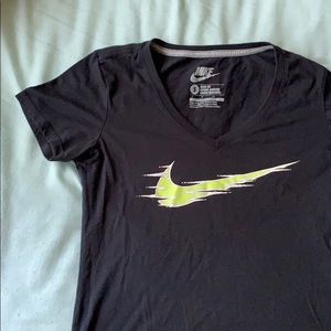 Nike Slim Fit Black Workout T